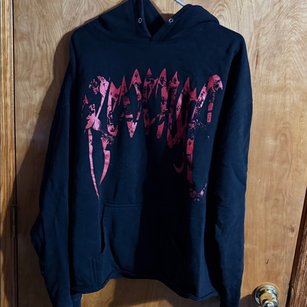 Revenge Clothing Black and Red Hoodie